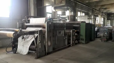 Menzel Singeing Line, 1993, Working Width 2000mm, 4 Burners, Desizing Unit