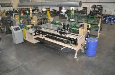 Bergandi, WWVR0511, 2005, Chain Link Fence Machine, 3ft to 8ft Fence Height, 6-14 Gauge Wire, Flat Top Welded Selvage