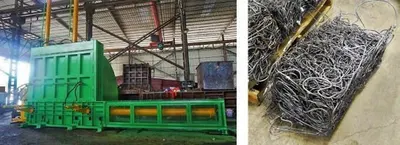NovaStar, Three Ram Bale Press, 34000 lbs, 20 HP, 6x12x24 inch Bale Size