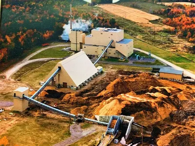 Riley, VR, 1992, 19700 kW Biomass Power Plant, Wood Chip Fired, 170000 lbs/hr Steam