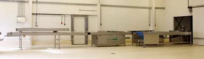 Van der Pol, Den Boer, 1991, Steel Belt Oven, Width 800mm, Length 38m, 66 Gas Burners