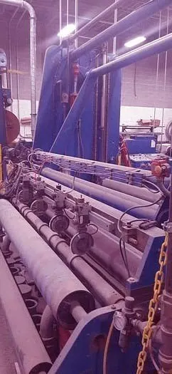 Ausquip, Slitter Rewinder, 1995, 88" Width, 72" Shaftless Unwind, 60" Rewind