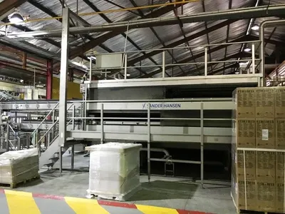 Sander Hansen, PB 24.6-558-22, 2005, Tunnel Pasteurizer, 50000 bph Capacity, 5580mm Width