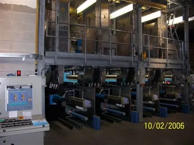 POY Spinning Machine, 4 Positions, 24 Ends, 50 to 150 Dtex, Year 2006