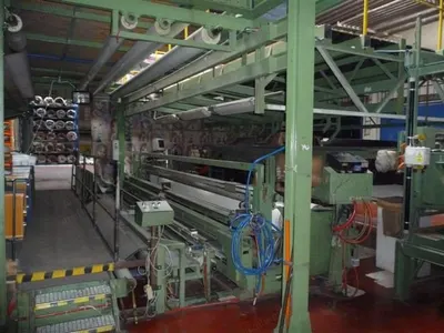 Latex Backcoating Line for Tufted Carpets, 1982, 13 Bays, Thermic Oil Heated