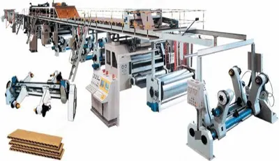 NovaStar, CA107, 3-Ply Corrugated Cardboard Production Line, 1800mm Width, 80m/min Design Speed, Steam Heated