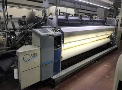 Picanol, Omni Plus, 2005-2006, Working Width 2800mm to 3400mm, Staubli 1761 Cam Box, Airjet Weaving Machines