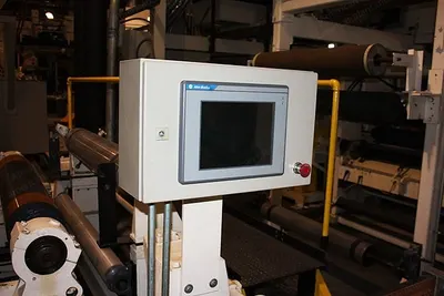 Black Clawson, Tandem Co-Ex Extrusion Coating Line, 1968, 51" Width, Rebuilt 2004, Allen-Bradley Controls
