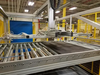 PLM Impianti, Traxell FP, 2011, Semi-Rigid Isolating Panels Palletizing Machine, 12000x3850x4850mm