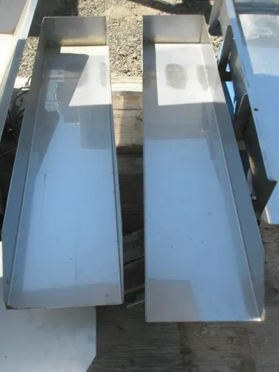 Vibratory Feeder, 8" x 42", Stainless Steel, Electro-Magnet Driven