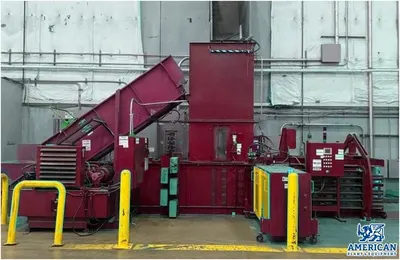 American Baler, DC6348-8T30, 2015, Dual 30HP Motors, 8" Cylinder, 50" x 41.5" Feed Opening
