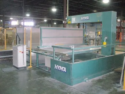 Hyma, ASL-UL, Vertical Foam Cutter, 3370x4570mm Table, 1270mm Throat Height