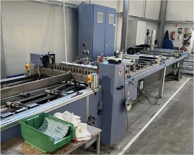 Hettler Maschinenbau, Cotton String Bag, 2016, Cotton String Bag Making Machine, Working Width 615mm, 1 Lane, Conveyor Table