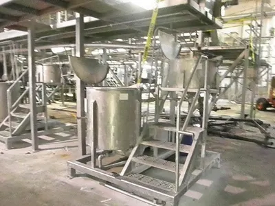 Dual Tank Stand, Stainless Steel, 32x18 in and 34x36 in, with Pumps