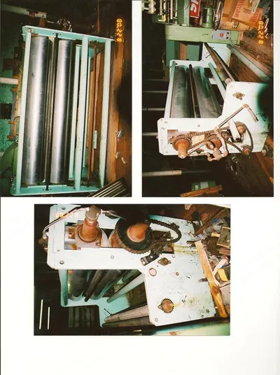JBA, Calender, 90 inch Width, 2 Hot Rolls, Steam Heated, 15 Ton Pneumatic Pressure