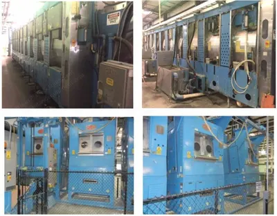 Milnor, CBW, 1993, Continuous Batch Washing System, 3000 lbs/hr Capacity