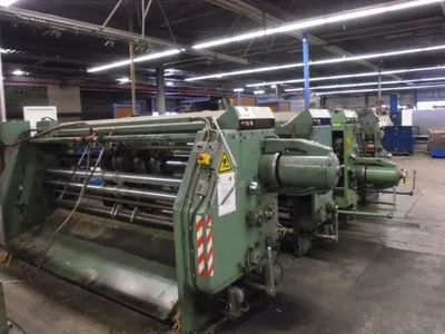 Isowa, PS6, 2-Color Printing Slotter Corrugated Box Machine, 1200x2800mm