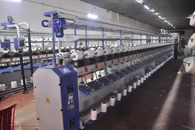 Milhan, Yarn Soft Winding Machine, Double Sided, 12 Spindles, 6" Grooved Drum