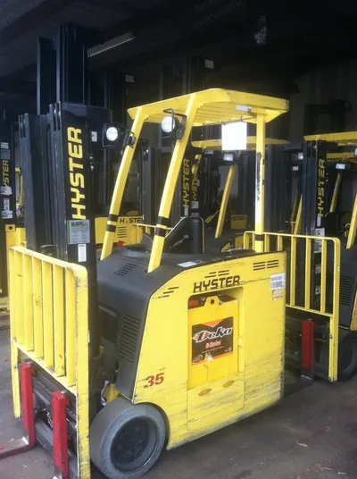 Hyster, E35HSD, 2007, 3500 lbs Capacity, Electric Stand Up Forklift