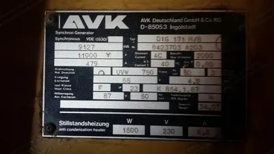 MaK, 16CM32, 2000, 22.5 MW HFO Power Generation Plant, 11000V, 50Hz