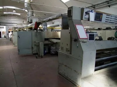Santa Lucia, Stenter Line, 1994, Working Width 2200mm, 4 Chambers, Gas Heated