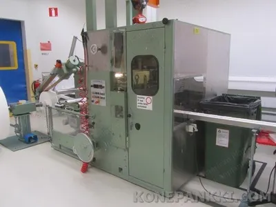 Overfalz, A 100/VK, 1993, Nonwoven Swab/Pad/Wipes High Speed Machine, 1000 pcs/min, 5x5cm to 10x10cm Folded Sizes