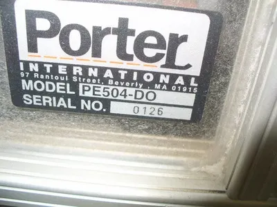 Porter, PE504-D0, Double Head Serger Flanger, 20 inch Needle Distance