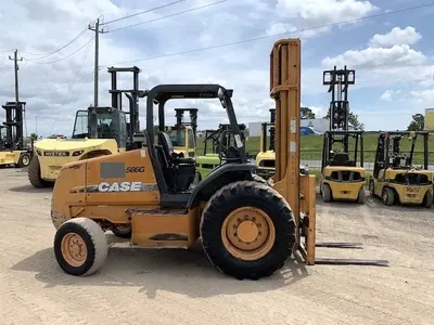 Case, 586G, 2005, Rough Terrain Forklift, 6000 lbs Capacity, 22' Triple Stage Mast, Diesel