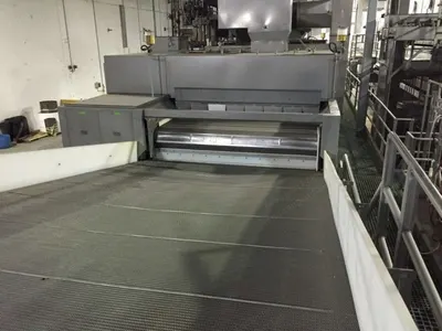 Gem Equipment, 2-Stage Continuous Fryer/Batterer, 2008, 15 Tons/Hr Capacity, 5ft Width, with Batter Applicator