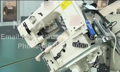 NovaStar, MB165, Automatic Flipping Tape Edge Machine, 1900x3950mm Table, Singer 300U Sewing Head, 4 kW