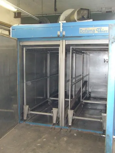 Thies, Dofama, Hank Dryer, 2007, 400kg Capacity, Steam Heated, 6 Trollies