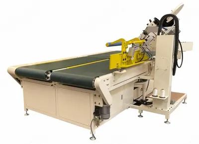 NovaStar, MB246, Automatic Tape Edge Machine, Singer 300U Chain Stitch Head, Table 2000x3950x900mm, 3-Phase 220V