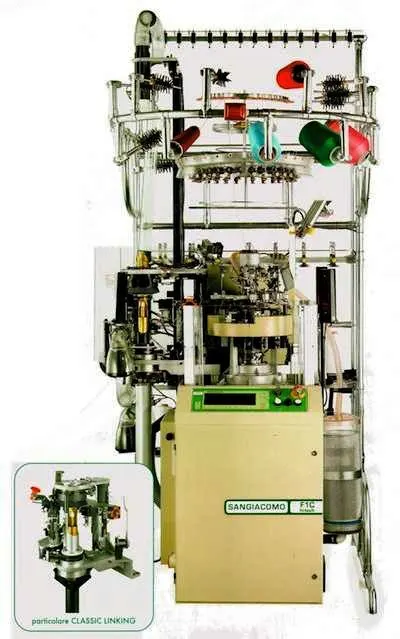 Sangiacomo, HT1 CL, 2007, Cylinder 3 3/4", 156 Needles, 36 Gauge