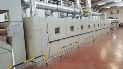 Monforts Dryer, 2004, 2400mm, 5 Chambers, Oil Heated