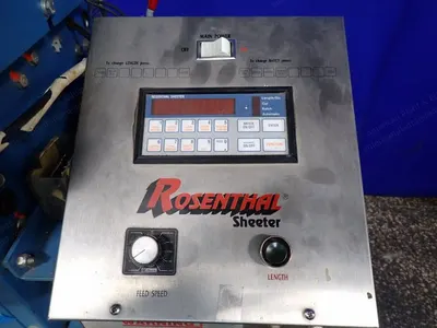 Rosenthal, Sheet-Master 3000, 1997, 30 Inch, 4 Razor Slitters, Shafted Unwind Stand