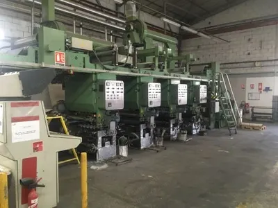 Holweg Rotogravure Printing Machine, 1978, 820mm, 4 Colors, Reel to Reel
