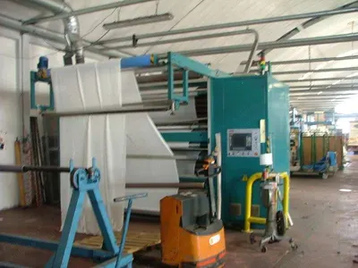 Lafer, GRI-90, 2002, Raising Machine, 2400mm Working Width, Double Superimposed Drums, 24 Raising Rolls