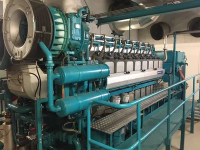 Wartsila, W16V25SG, 1998, 3.1 MW, Natural Gas, 50 Hz, 10500V