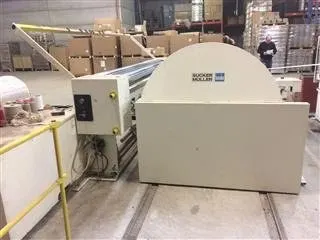 Hacoba Sucker Muller, USK-S-SM, 1998, Sectional Warping Machine, 3400mm Working Width, Beaming Machine USK-S-BM, Warp Creel G5N-T