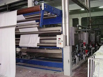 Mezzera, Open Width Washing Machine, 2003, 3400mm Working Width, PLC Control