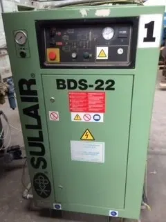 Sullair, BDS 22HH, 2003, Rotary Screw Compressor, 22kW, 9.5 Bar, 875 Liters Air Receiver