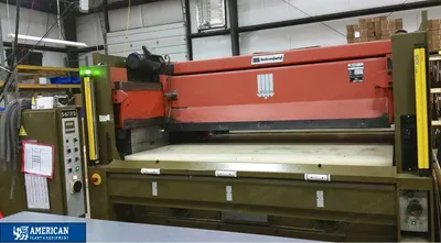 Atom, S-677/2, Receding Head Hydraulic Die Cutter, 77 Ton Capacity, 78x31.5in Work Area