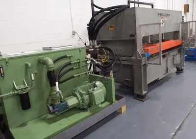 Schwabe Hydraulic Press, 1989, 84x60in Bed, 10in Daylight, 8in Stroke