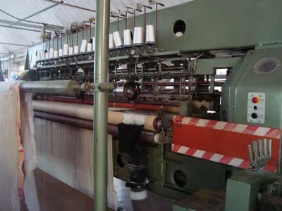 Mammut, VM 7, 1980, Quilting Machine, Width 3200mm, One Row Needles, Vertical and Horizontal Cut