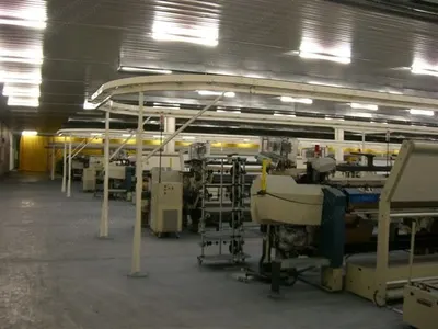 Picanol, GamMax, 2006, Denim Weaving Department, 112 Looms, 2200mm, Morrison Indigo Rope Dyeing Range, Monforts Stenter Frame