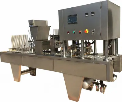 NovaStar, CF102, Linear Coffee Capsule Filling Sealing Machine, 3000 to 8000 Cups/h, 5 to 30ml Filling Capacity