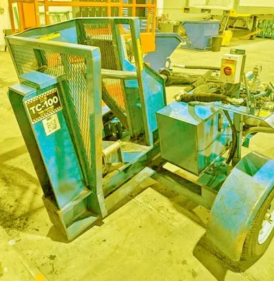 TSI, TC-100, 2024, Portable Tire Cutter, 120 Tires/Hour Capacity, 90x66x114 Inches