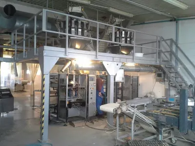 Appecastro, BSV 04 CO, 2009, Vertical Form Fill Seal Bagging Line, 160 bags/min, 1500ml, 390mm Max Foil Width