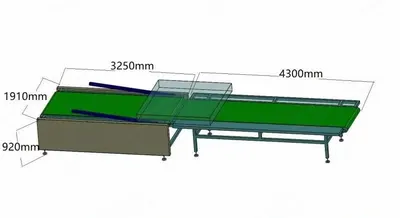 NovaStar, MH168, Mattress Flip Table with Turntable, 2500x1650x1800mm, Available with Belt Conveyor or Rollers