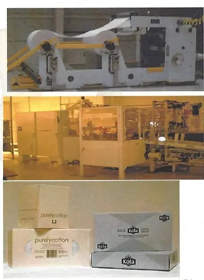 Ocean, CH-288-7-T, Facial Tissue Interfolder Line, 53" Web Width, 8" Cut-Off Length, 120 mpm